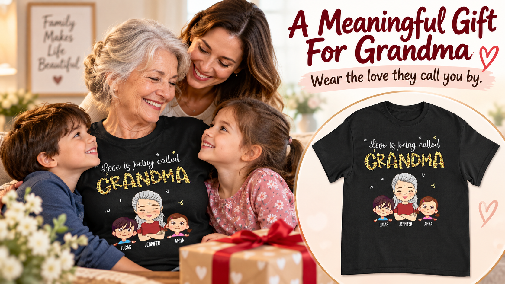 A meaningful personalized gift for Grandma